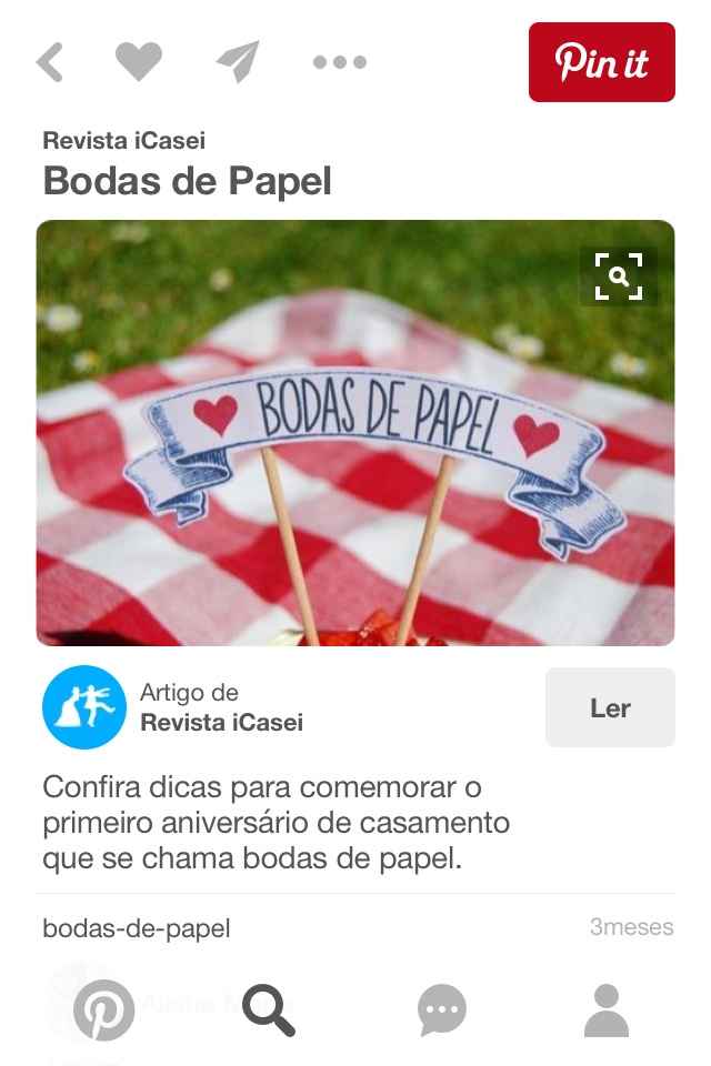 1 ano de casados - bodas de papel - 1