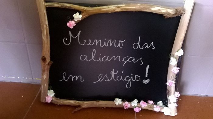 As minhas placas - entrada noiva