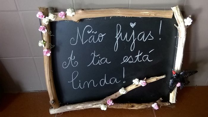 As minhas placas - entrada noiva
