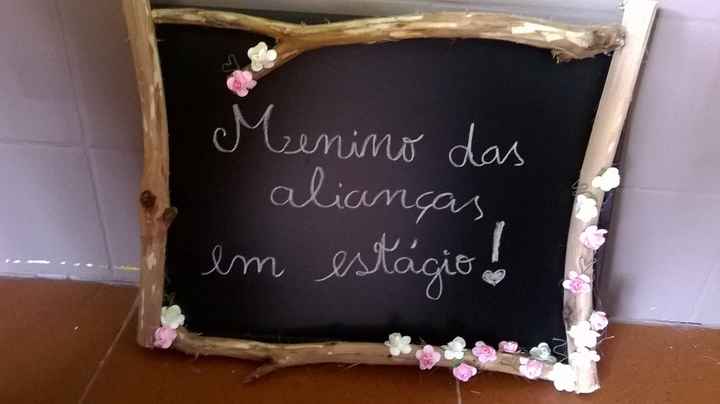 As minhas placas - entrada noiva