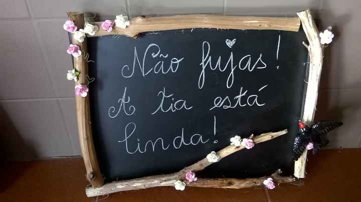 As minhas placas - entrada noiva