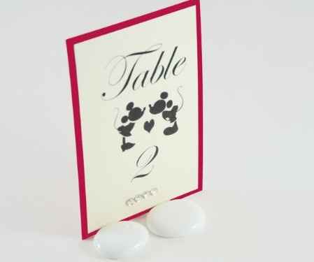 Marcação de mesas - Minnie e Mickey