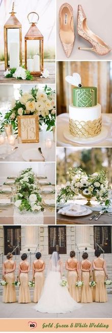 Inspirações com dourado