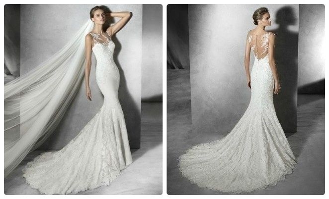 Vestido Sem costas com véu