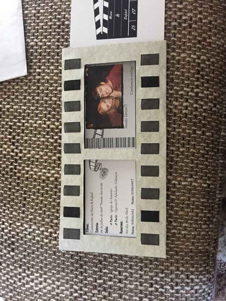 Convites tema cinema ✔️ - 2