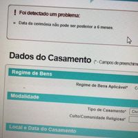 Antecedência para o registo de casamento - 1