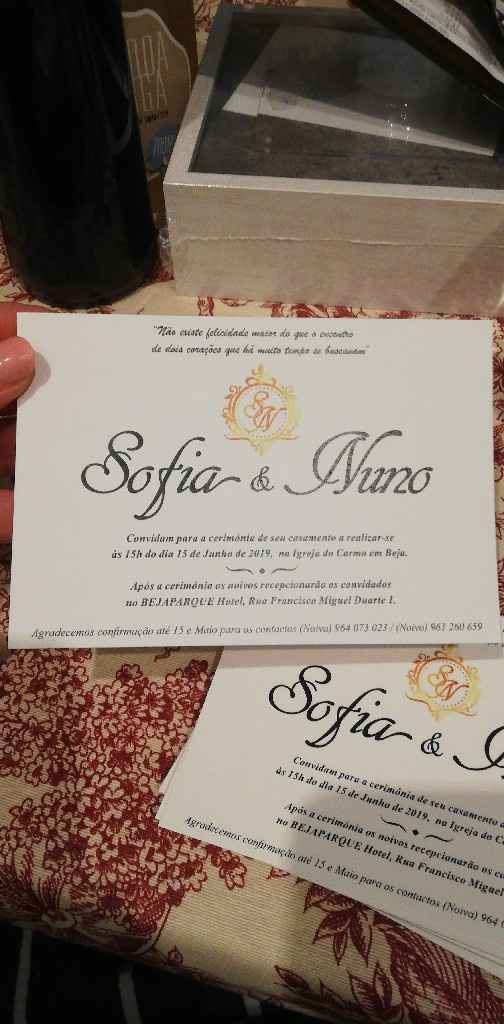 Convites de casamento - 1