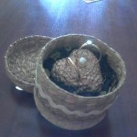 Porta-alianças vintage/rústico - 1