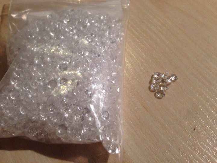 "Pedras de vidro" em forma de diamante