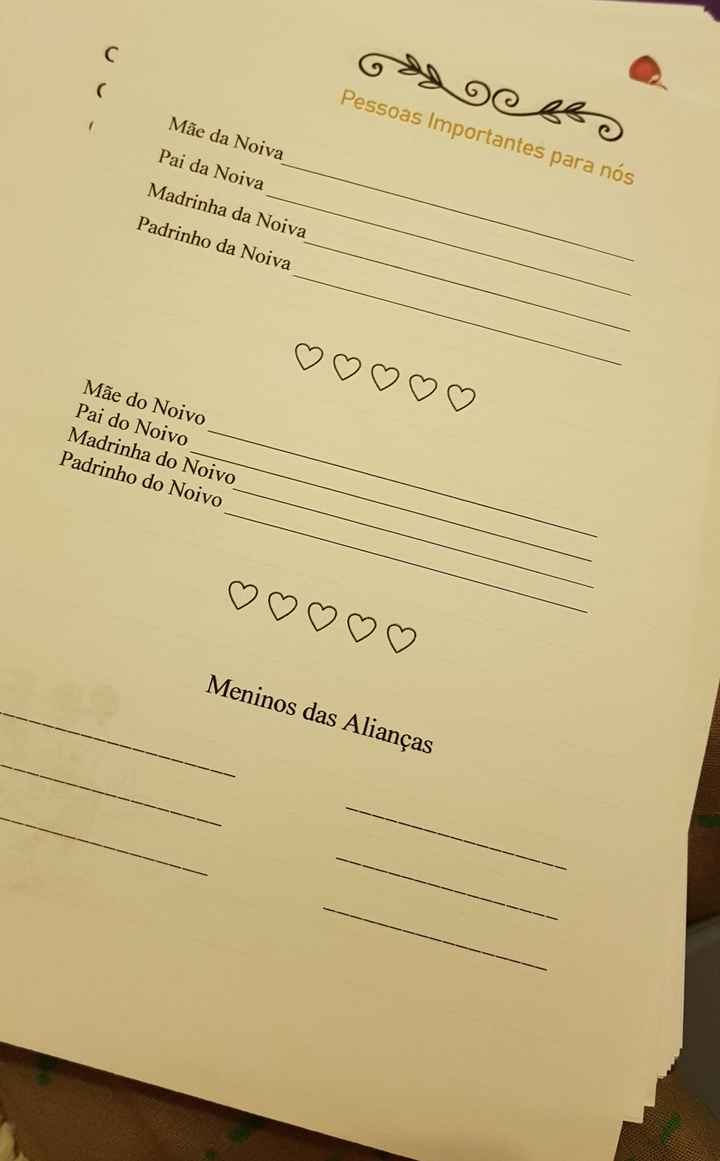 Agenda/organizador feito em casa - 2