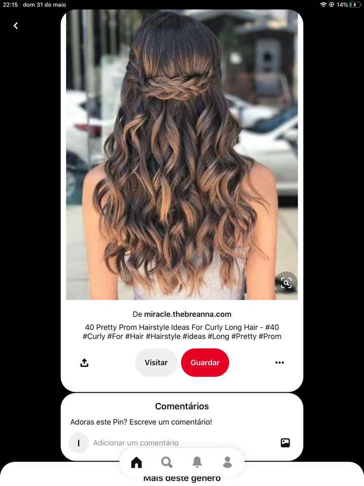 Meninas como pensam fazer o penteado para o vosso dia? Que tal partilharem fotos?  :) - 4