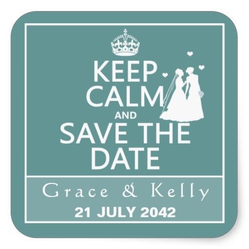 Save the date keep calm - 1