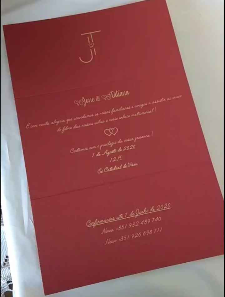 CHECKLIST: O meu convite de casamento - 2