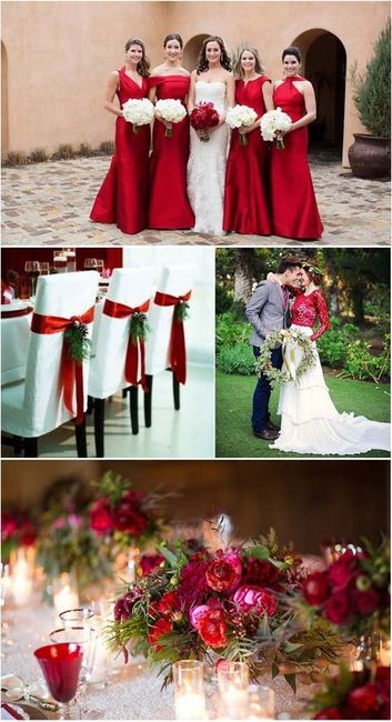 O contraste entre o branco e o vermelho fica muito bem.