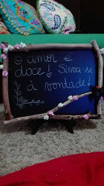 Placa mesa das sobremesas/doces - check - 1