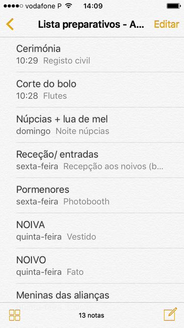 Organização e checks (a 205 dias) - 3