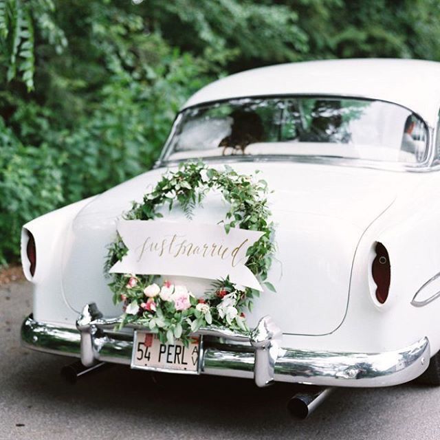 Decoração carros dos noivos - inspirações - 2
