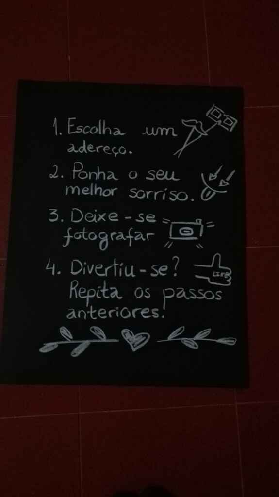 Placa instruçoes photobooth - 1