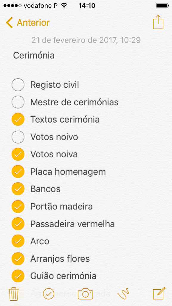 Organização e checks (a 205 dias) - 6