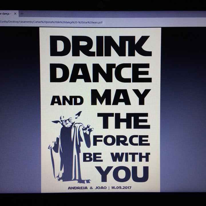 Cartaz pista de dança - star wars - 1