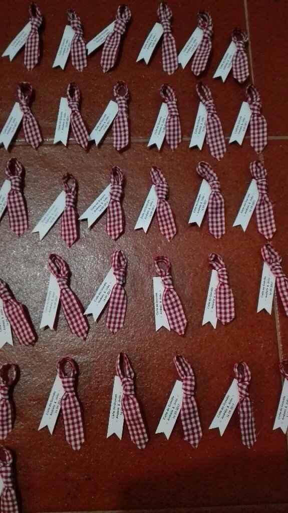 Mini gravatas - iman - corte da gravata