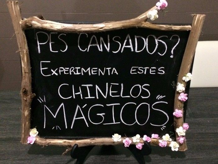 Placa chinelos