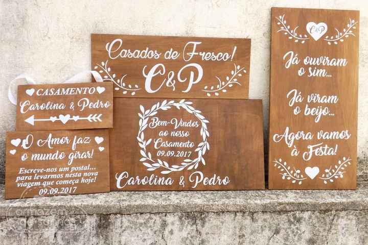 Placas de Madeira - 1
