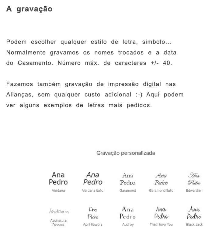 Gravação aliança 2mm - dúvida! - 1
