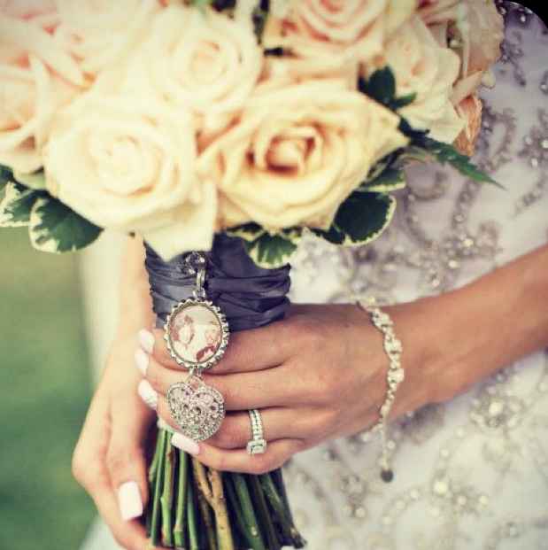 Medalha com foto no bouquet - 1