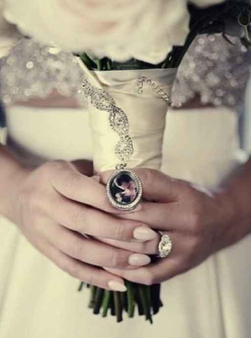 Medalha com foto no bouquet - 2