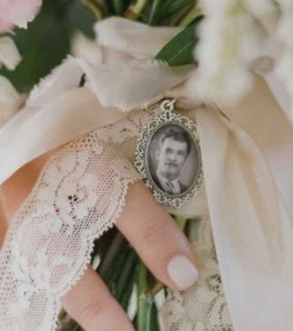 Medalha com foto no bouquet - 3