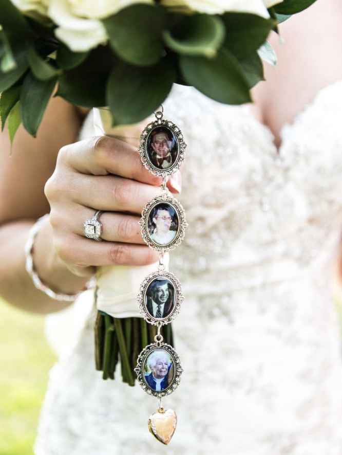 Medalha com foto no bouquet - 1