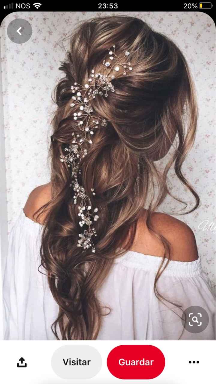 Penteado semi solto 😊 - 1