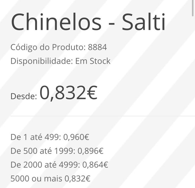 Oferta de chinelos aos convidados - 2