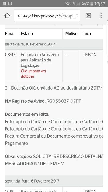 Alliexpress..encomenda na alfandega!! - 1
