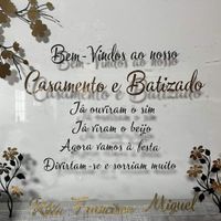 Placa boas vindas economica! - 1