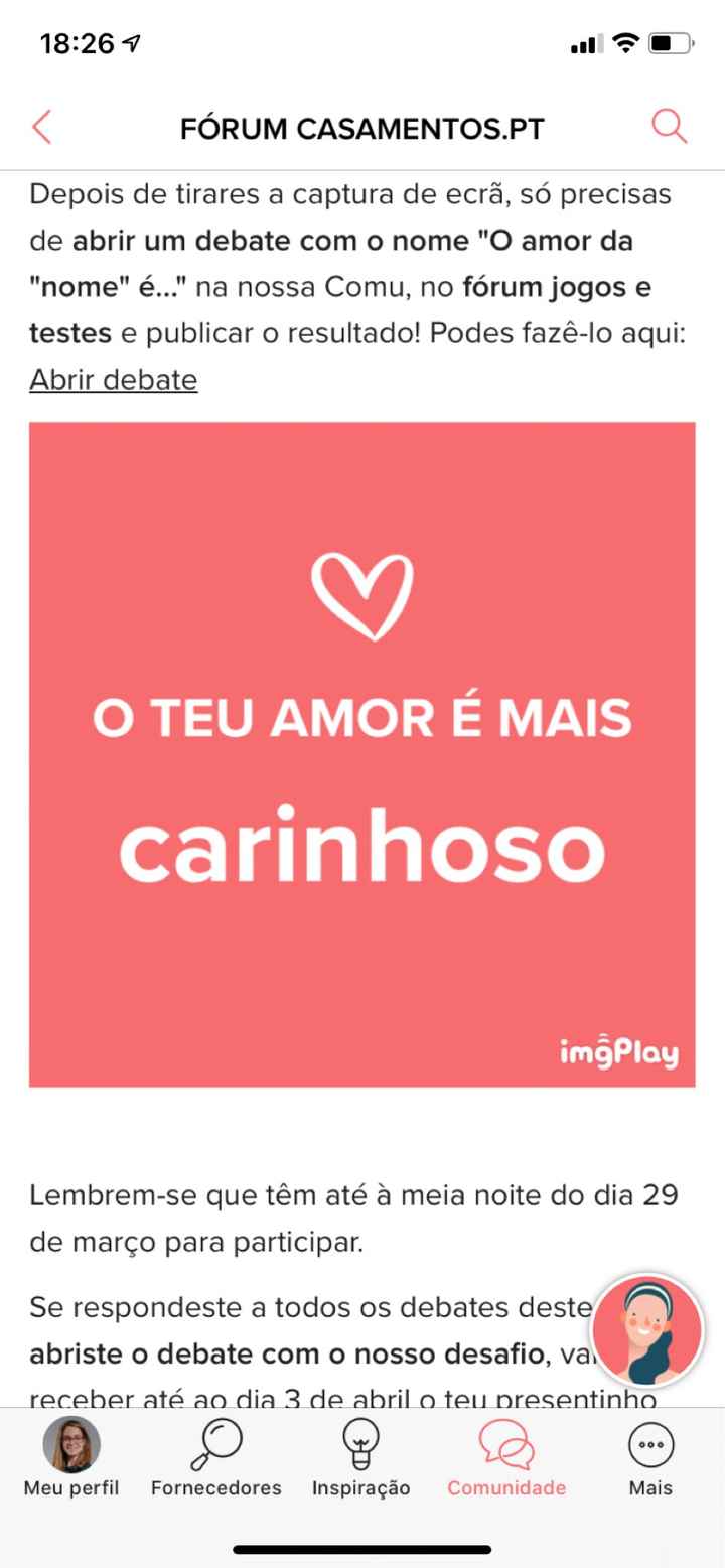 o amor da Luísa é....carinhoso - 1