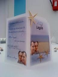 Marcador de mesa praia/mar 1