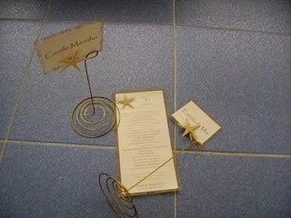 Marcador de mesa praia/mar 2