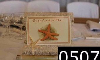 Marcador de mesa praia/mar 3