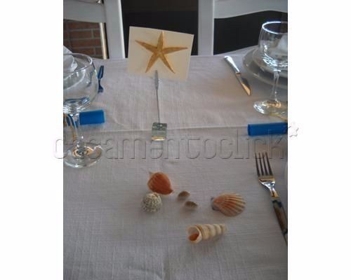 Marcador de mesa praia/mar 4