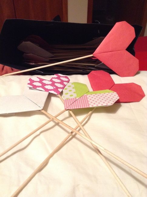 Origami - coração (decoração)