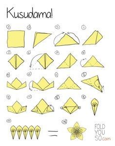 flor origami - DIY