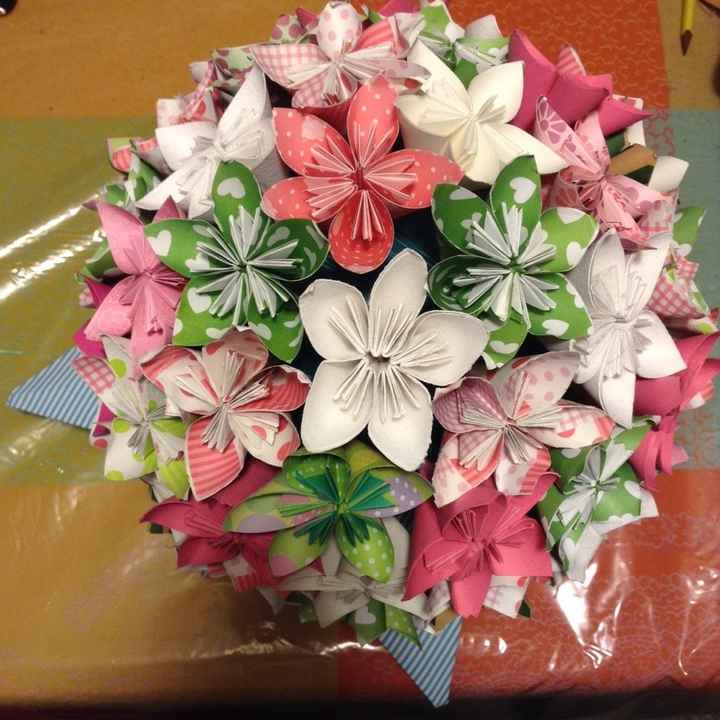 Bouquet origami - DIY