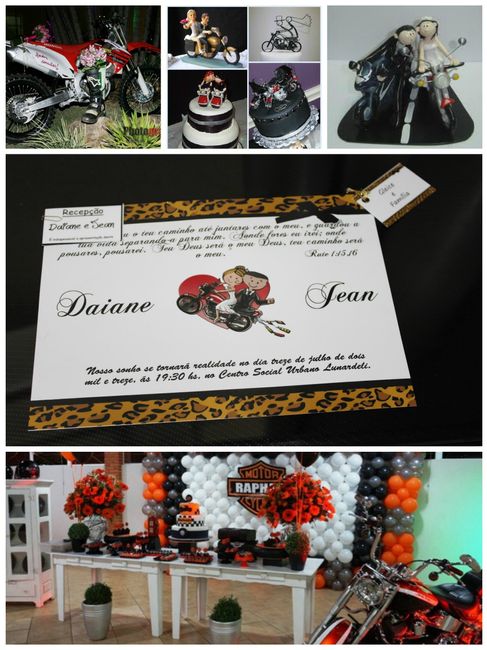 casamento tema motos