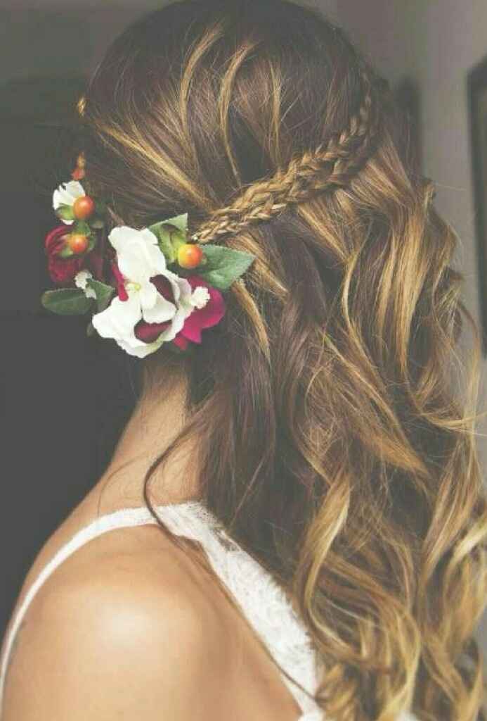 Penteados com flores 🌸 - 6
