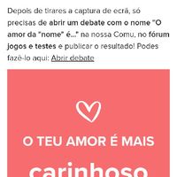 O teu amor é mais.... DESAFIO! - 1