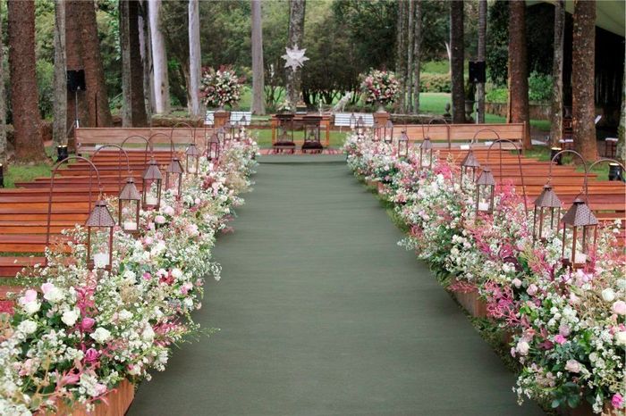 Decoração Igreja/civil em tons rosa 6