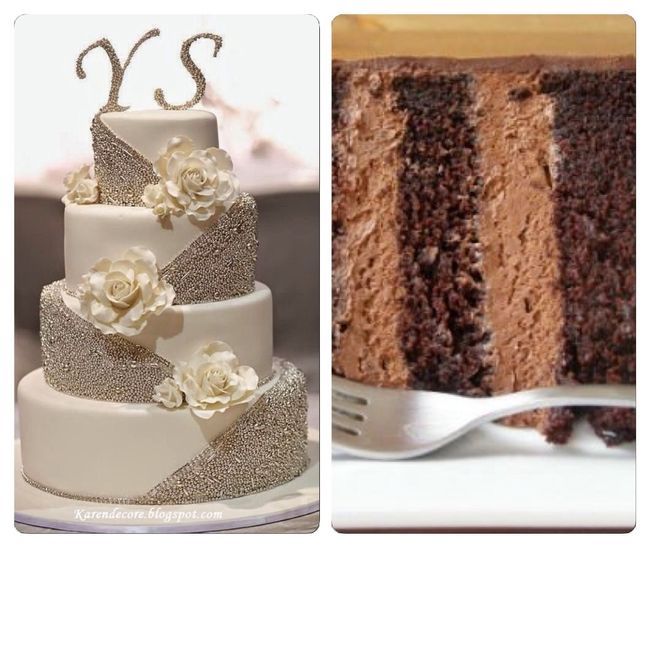 Como imagino o nosso bolo de casamento 