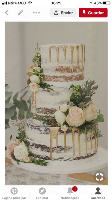 Casamento estilo clássico - bolo - 1